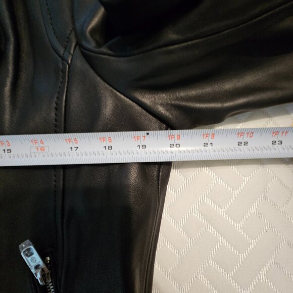 MICHAEL Michael Kors Black Leather Jacket - Picture 11 of 14
